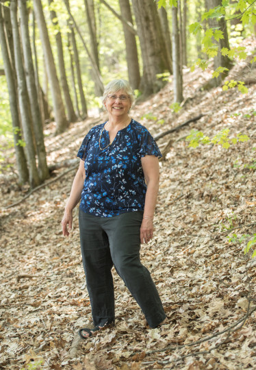 MaryAnn in leaves