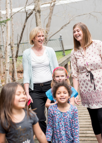 Mary with nominator and kids