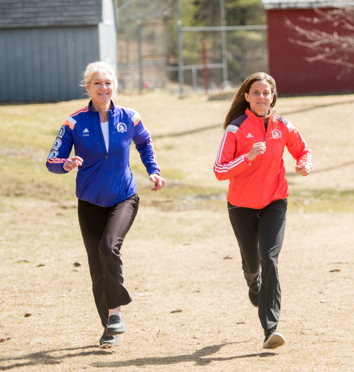 Lora running with partner