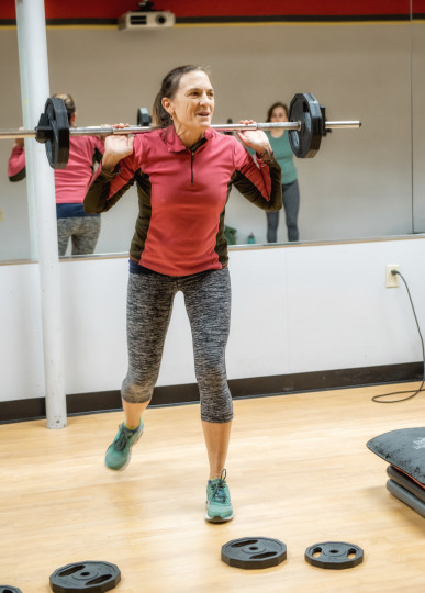 sally teaching bodypump