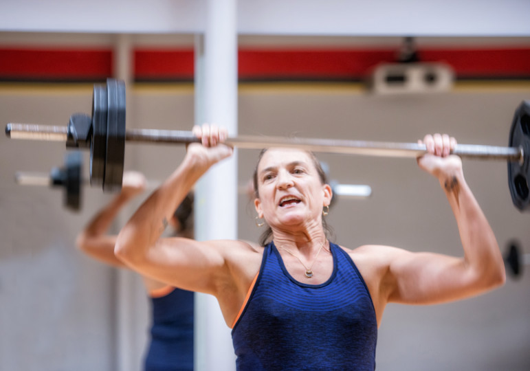 sally weight lifting