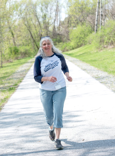 Faith on walking path