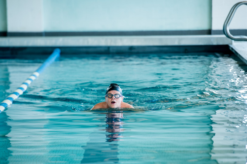 Todd in pool