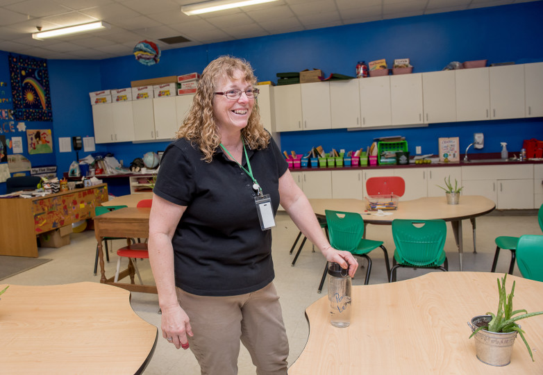 penny in classroom