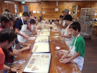 baking at camp